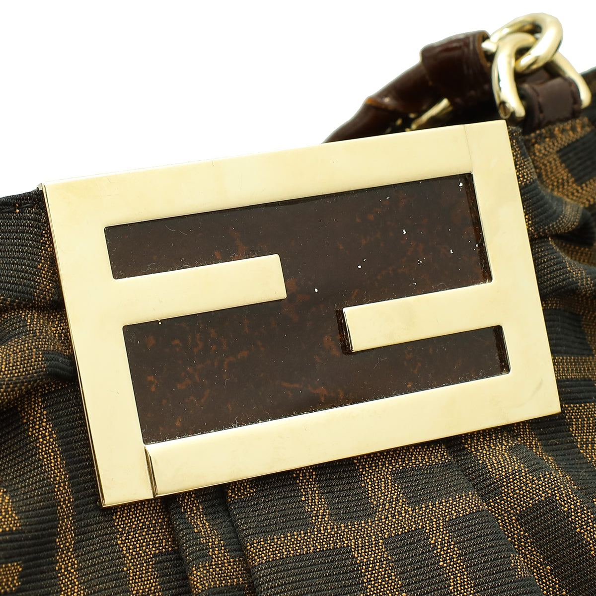 Fendi Tobacco Zucca Mia Large Tote Bag