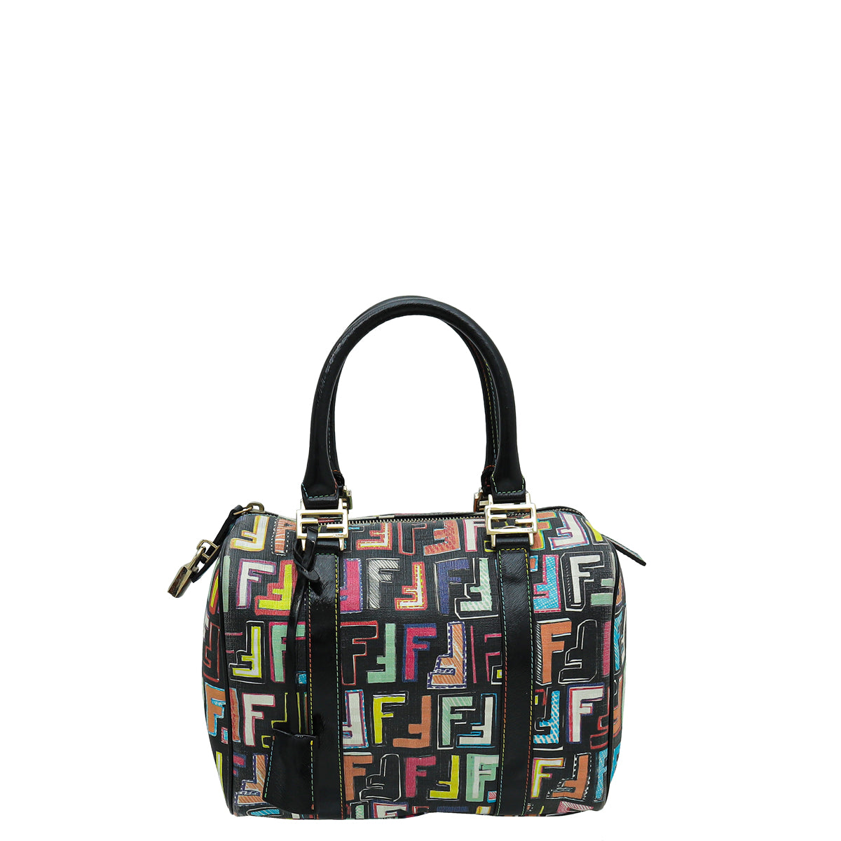 Fendi Multicolor Zucca Boston Small Bag-Fendi-THE CLOSET