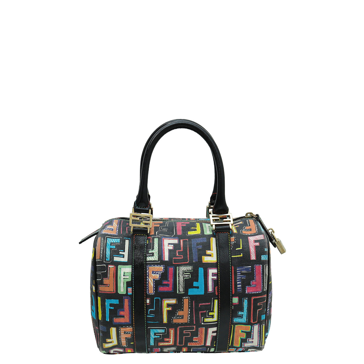 Fendi Multicolor Zucca Boston Small Bag-Fendi-THE CLOSET