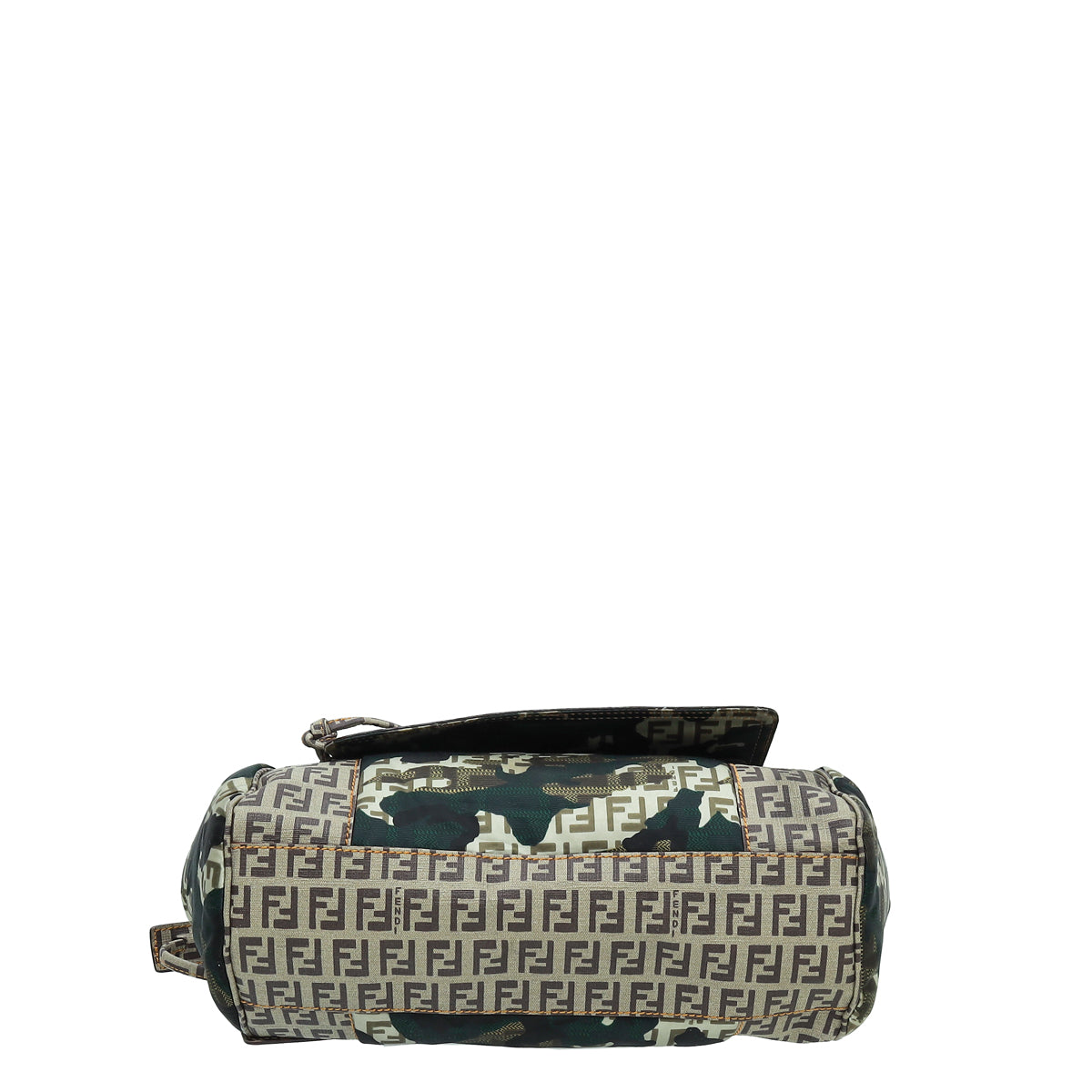 Fendi Multicolor Zucchino Camouflage Flap Bag