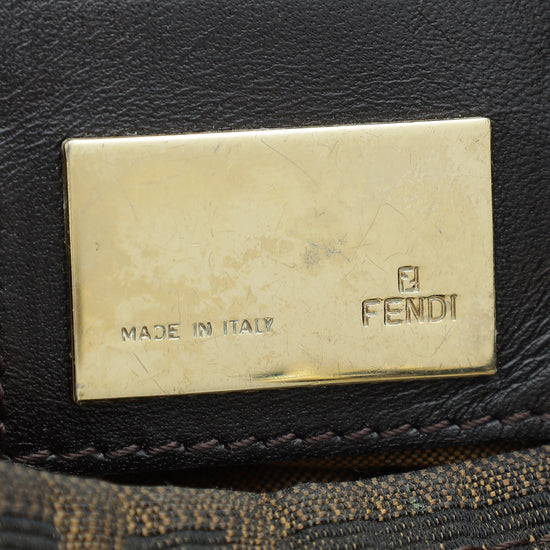 Fendi Tobacco Zucca Chef Chain Hobo Bag