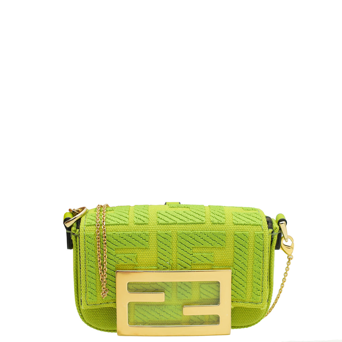 Fendi Avocado Green Nano Baguette Bag Charm