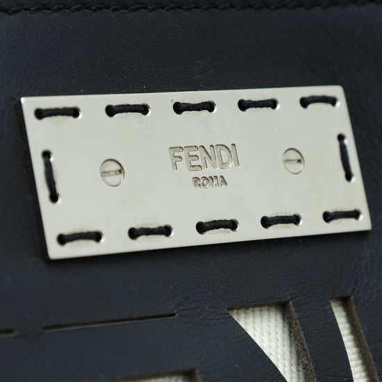 Fendi Bicolor Laser-Cut Peekaboo X-Lite for Men Bag