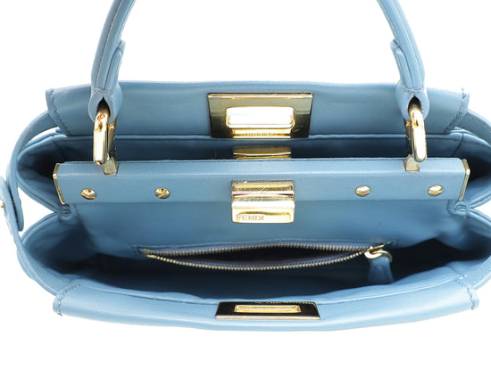 Fendi Blue Peekaboo Mini Bag