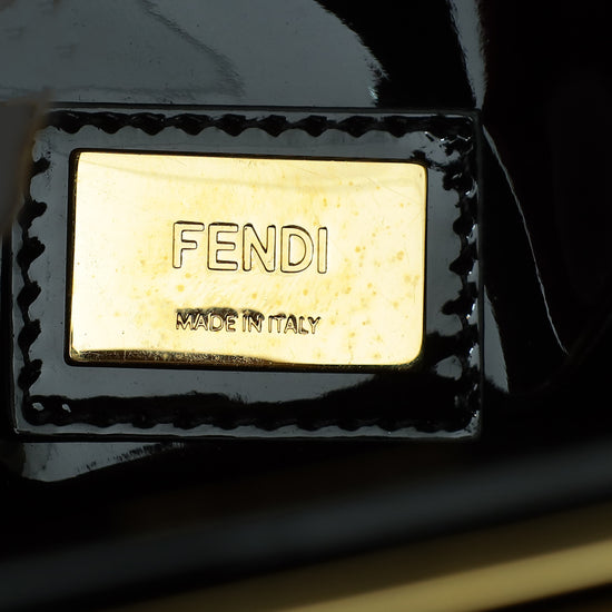 Fendi Bicolor Zucca Peekaboo Defender Regular Bag