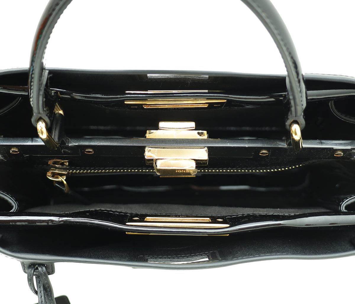 Fendi Bicolor Zucca Peekaboo Defender Regular Bag