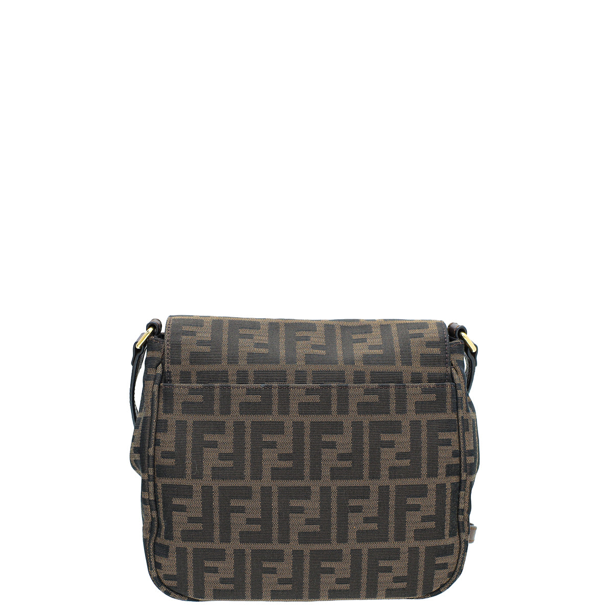 Fendi Tobacco Zucca Crossbody Flap Bag-Fendi-THE CLOSET