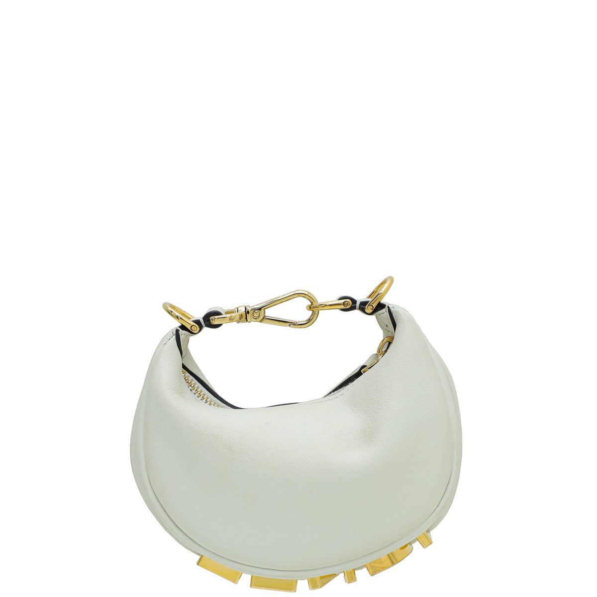 Fendi White Fendigraphy Nano Bag-Fendi-THE CLOSET