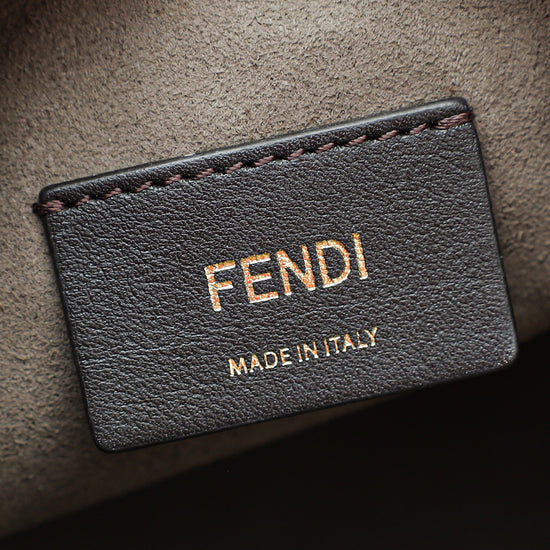 Fendi Tan Logo Mon Tresor Mini Pocket Bag