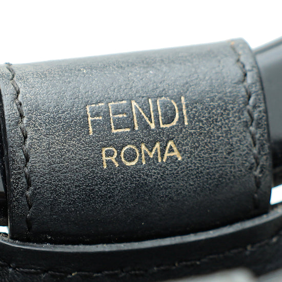 Fendi Black PVC Zucca Runaway Shopper Tote Small Bag