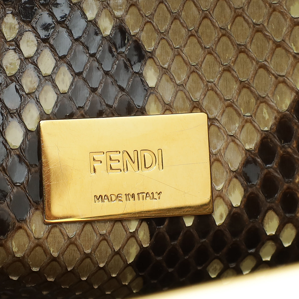 Fendi Light Etoupe Peekaboo Iconic Essentially Satchel Large Bag