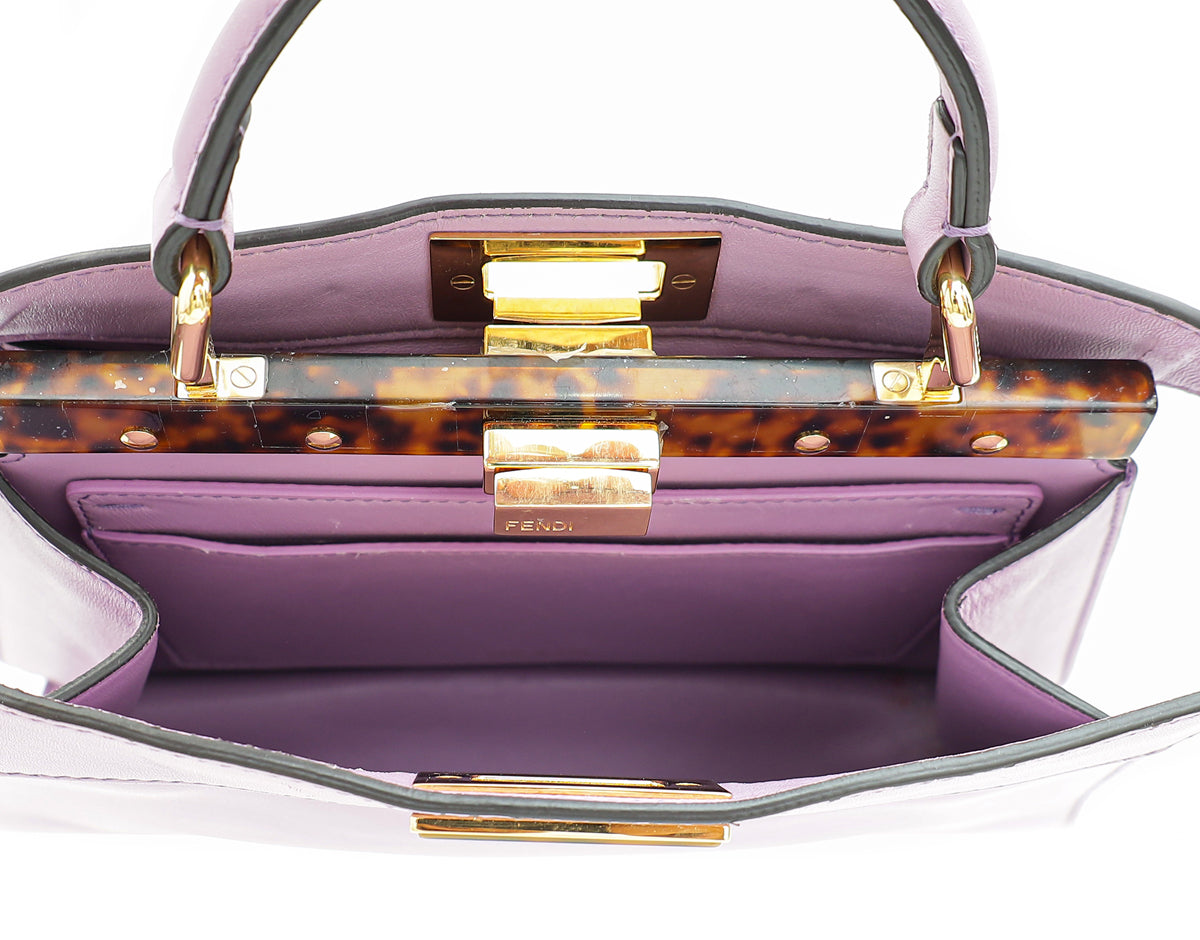 Fendi Lilac Timeless Peekaboo ISeeU Small Bag | Pre-Owned The