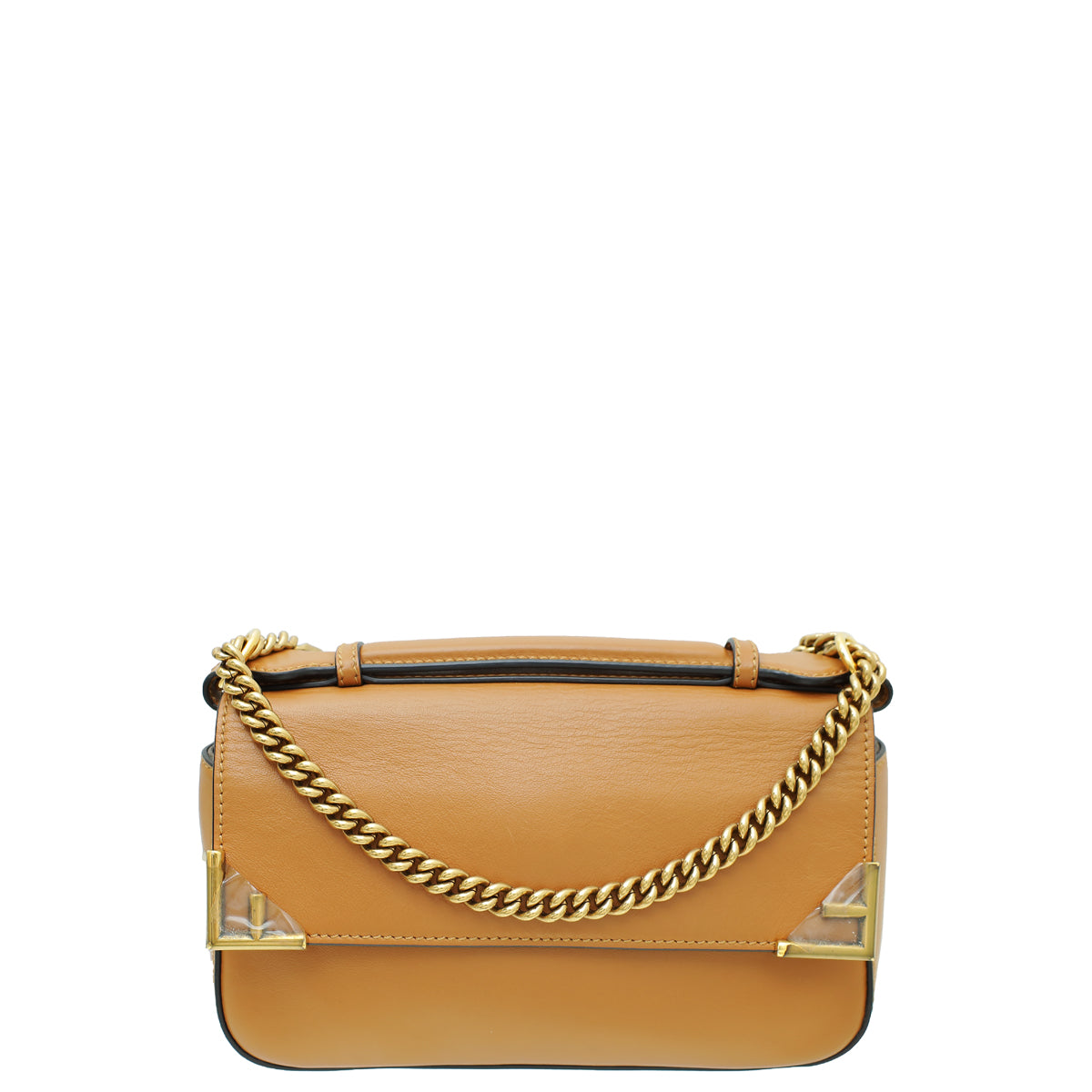 Fendi Caramello Mogano Panna FF 1974 Double F Top Handle Small Bag-Fendi-THE CLOSET