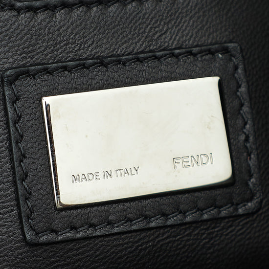 Fendi Black Be Baguette Flap Bag