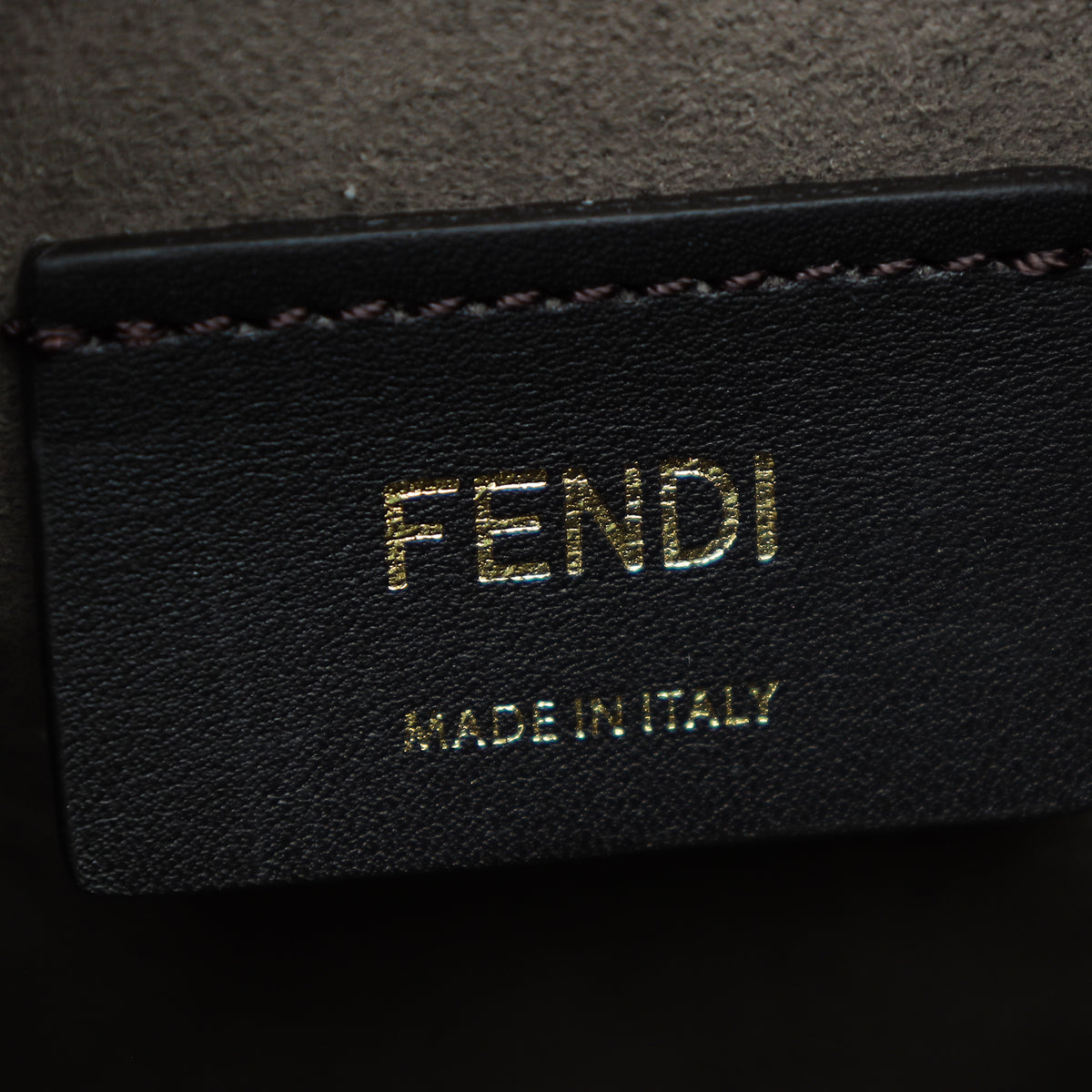 Fendi Black Zucca Embossed Mon Tresor Mini Bag