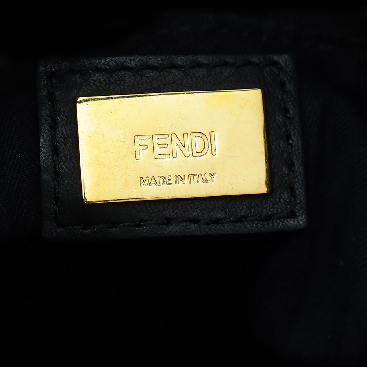 Fendi Black Petite 2 Jours Bag W/ G Initial