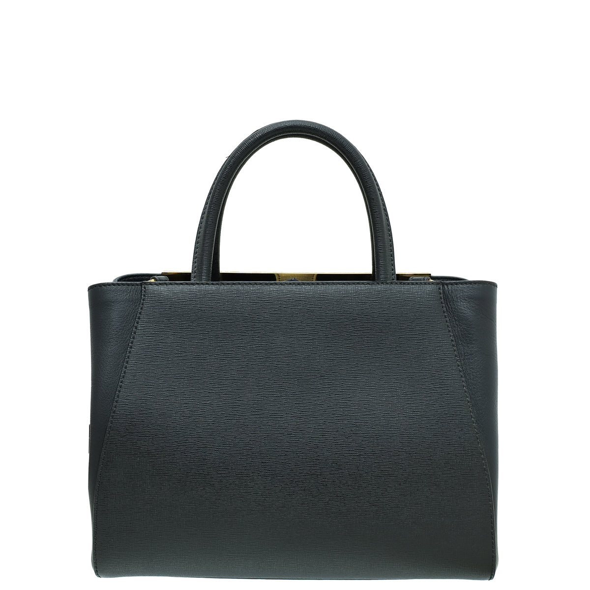 Fendi Black Petite 2 Jours Bag W/ G Initial