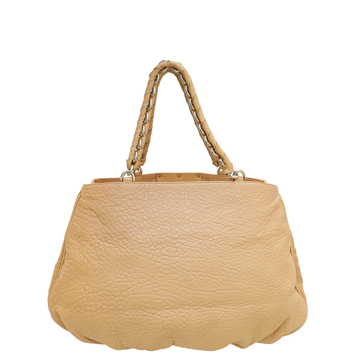 Fendi Beige Mia Large Shoulder Bag-Fendi-THE CLOSET