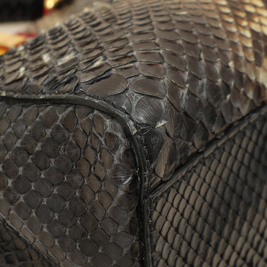 Fendi Bicolor Peekaboo Python Mini Bag-Fendi-THE CLOSET