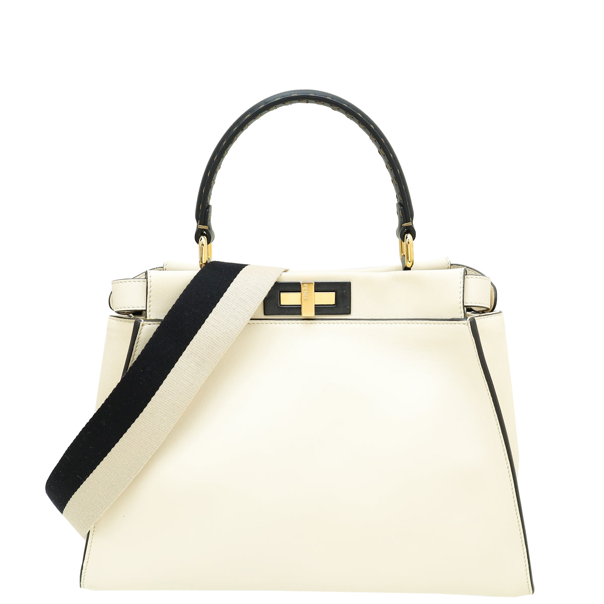 Fendi Bicolor Peekaboo Selleria Regular Bag-Fendi-THE CLOSET