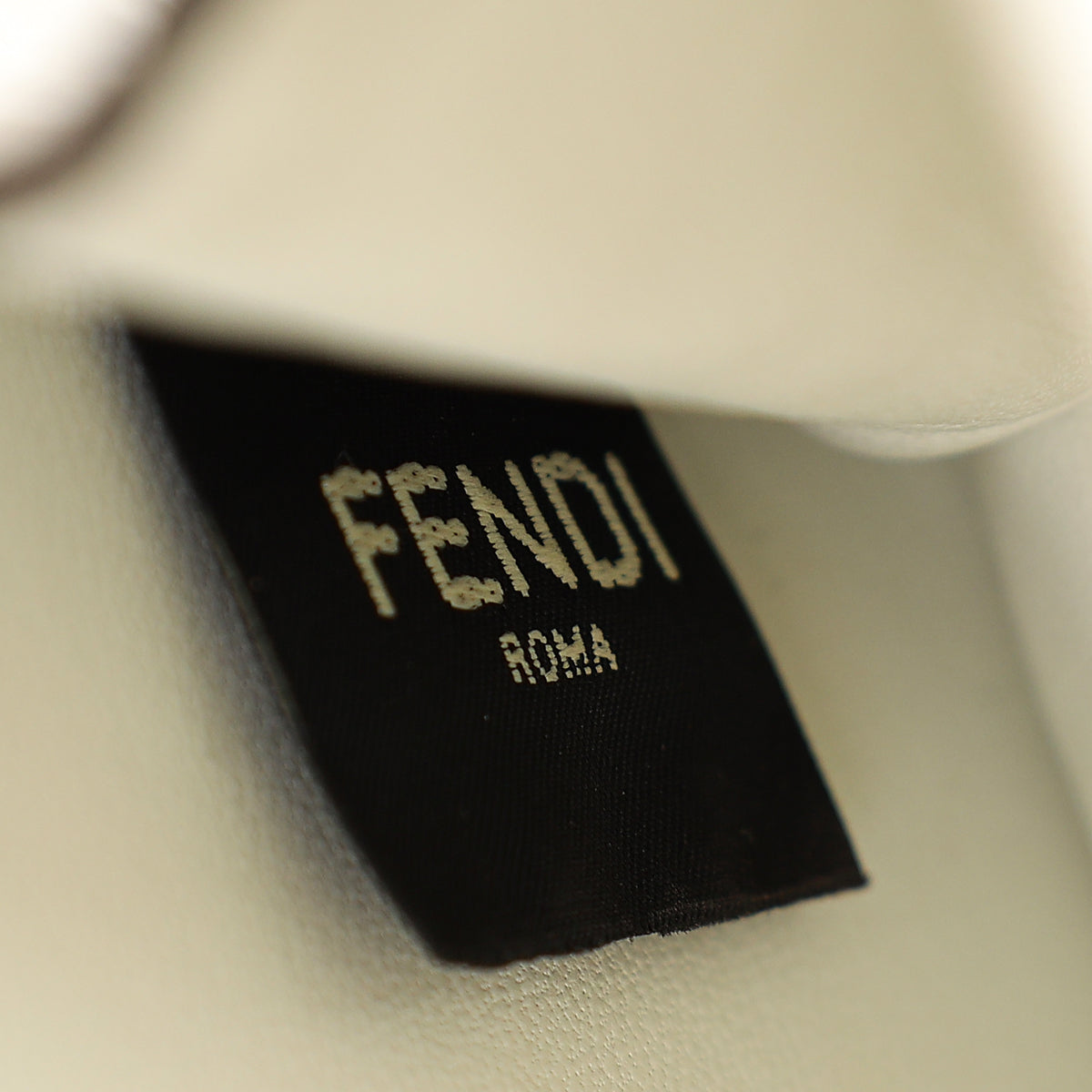 Fendi White Matte Crocodile Peekaboo Cut Bag