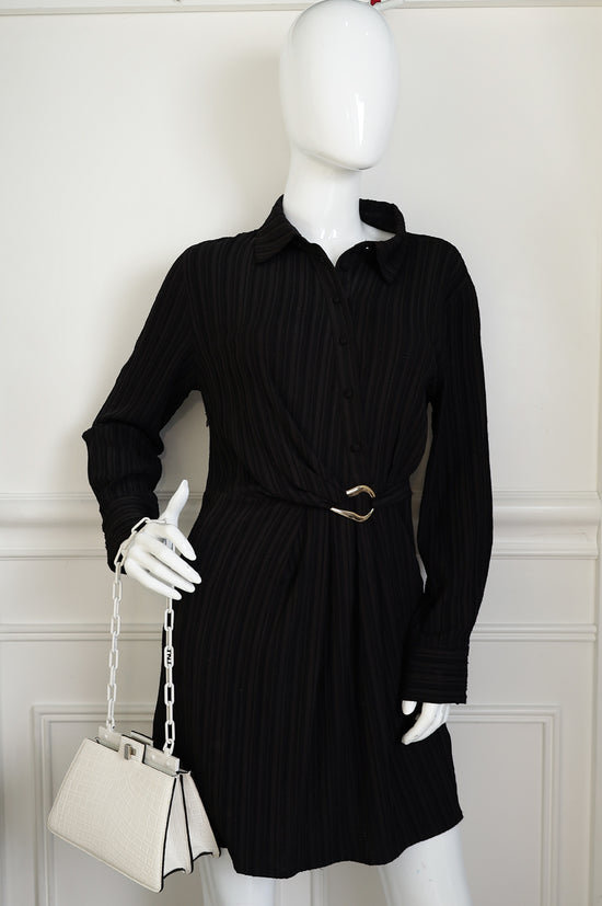 Fendi White Matte Crocodile Peekaboo Cut Bag