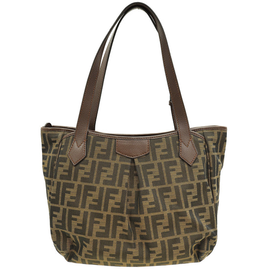 Fendi Tobacco FF Zucca Grand Shopping Bag-Fendi-THE CLOSET