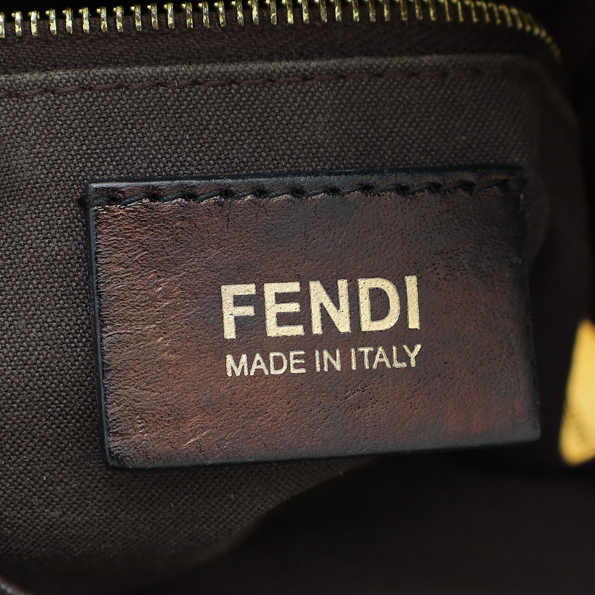 Fendi Tobacco Zucchino Spalmati Mama Baguette Bag