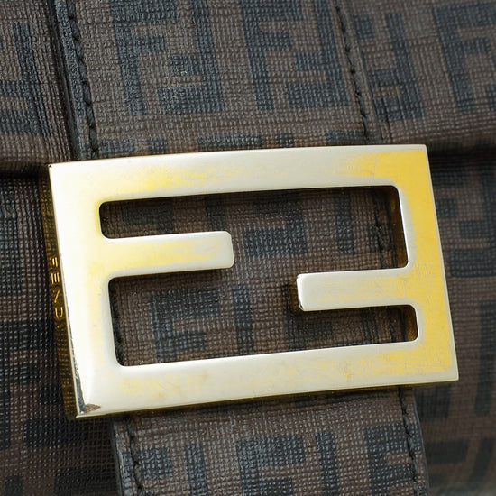 Fendi Tobacco Zucchino Spalmati Mama Baguette Bag