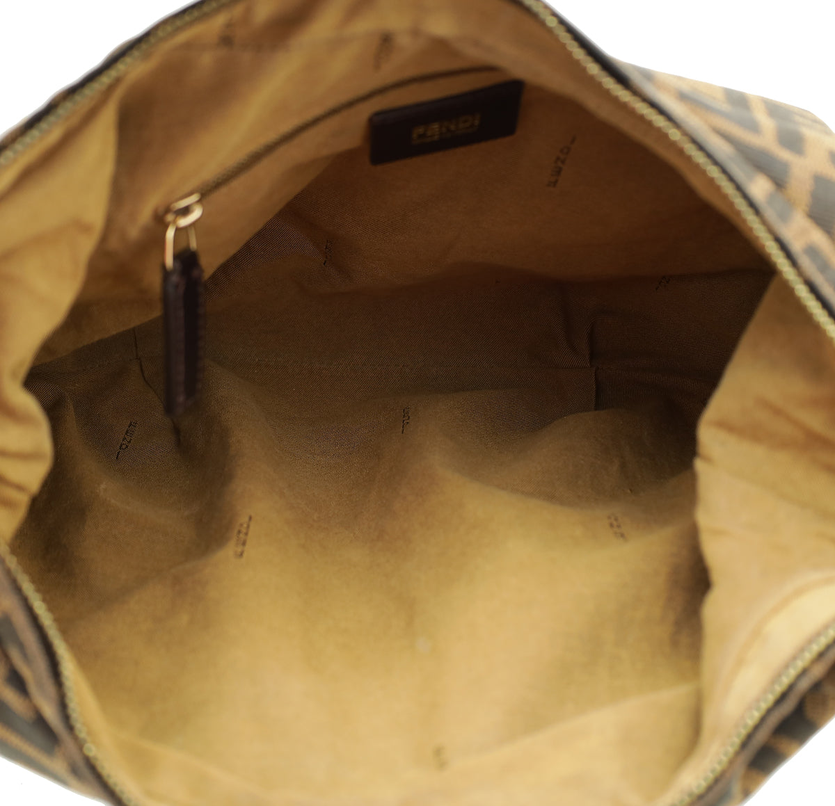 Fendi Tobacco Zucca Chef Chain Hobo Medium Bag