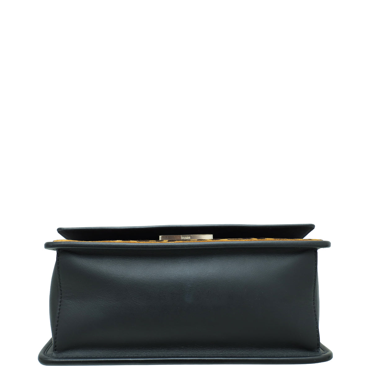 Fendi Bicolor Velvet Kan I F Flap Medium Bag