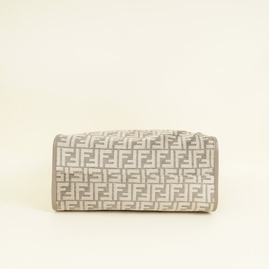 Fendi Dove Grey Sunshine Medium Shopping Tote Bag
