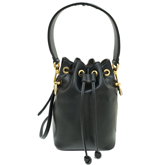 Fendi Black Mon Tresor Mini Bucket Bag