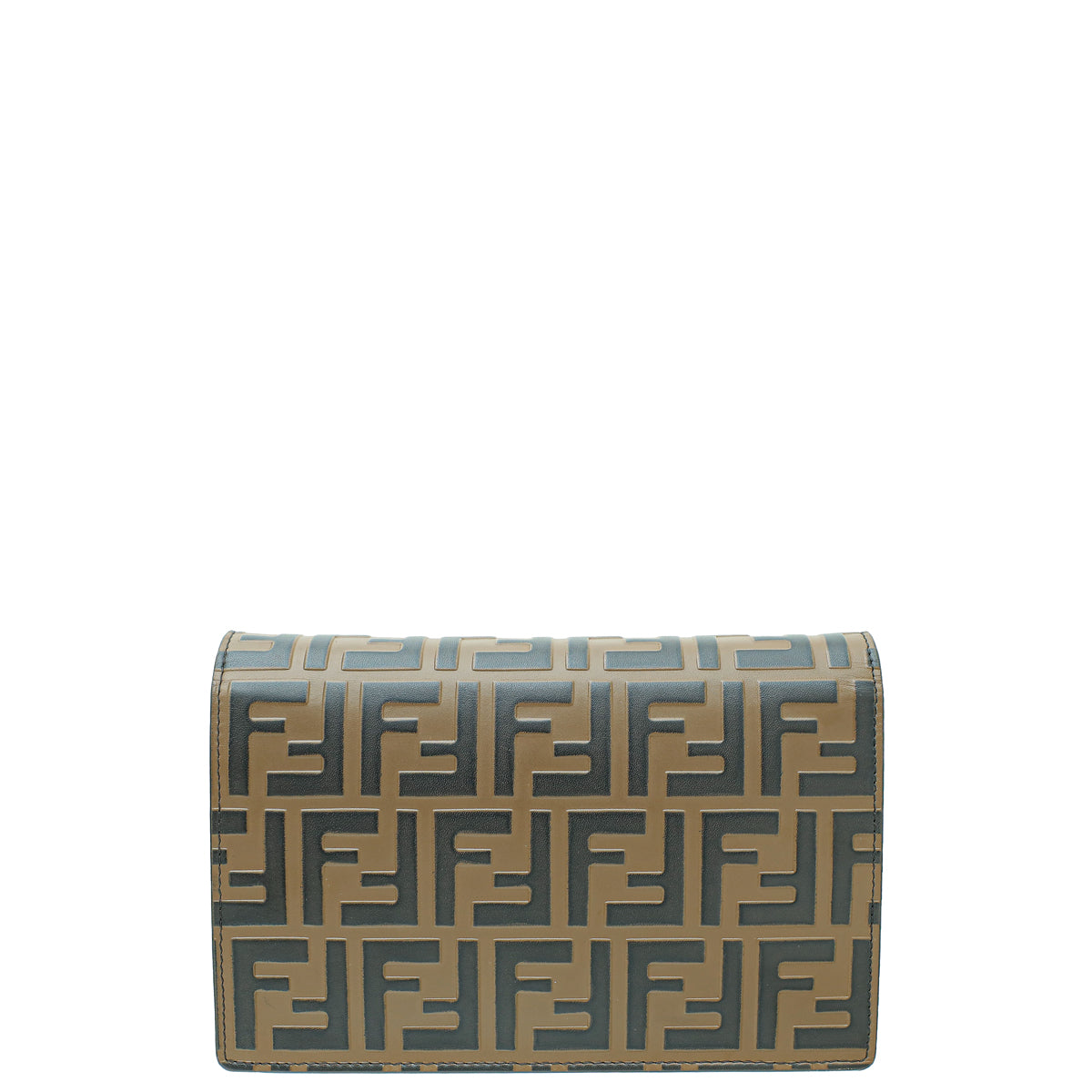 Fendi Bicolor FF Zucca Wallet On Chain-Fendi-THE CLOSET