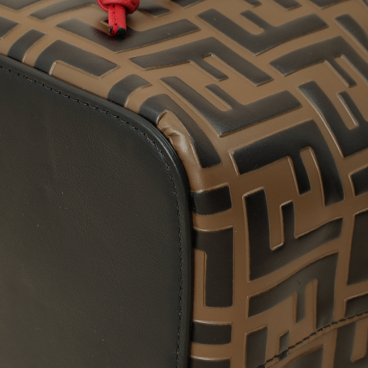 Fendi Brown FF Embossed Mon Tresor Bucket Bag-Fendi-THE CLOSET