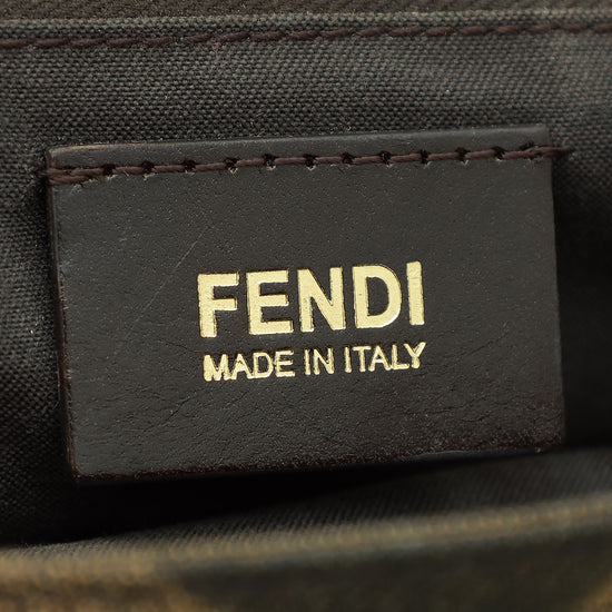 Fendi Bicolor Zucca Baguette Maxi Shoulder Bag