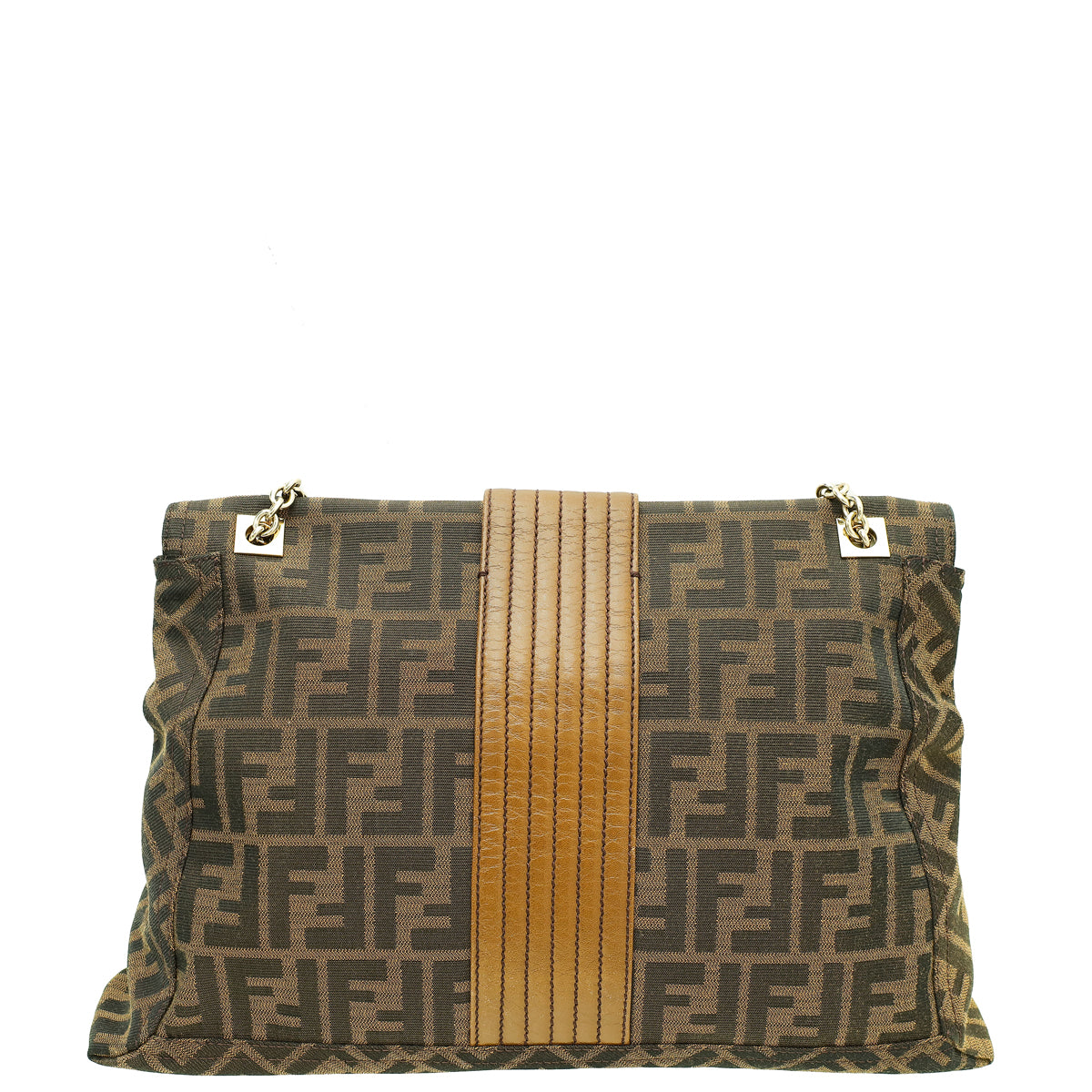 Fendi Bicolor Zucca Baguette Maxi Shoulder Bag-Fendi-THE CLOSET