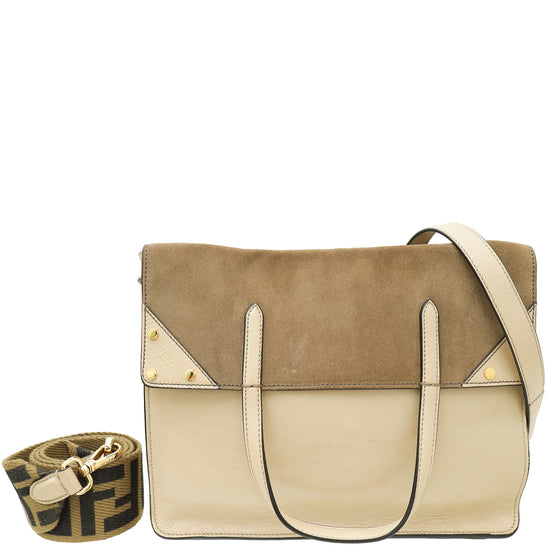 Fendi Beige Flap Bag