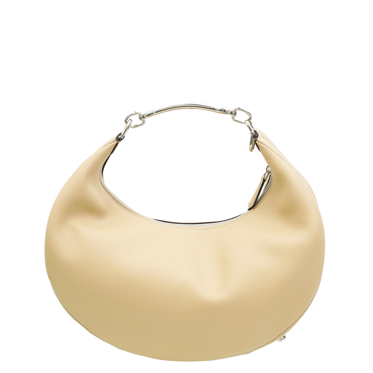 Fendi Beige Vitello Grace Fendigraphy Hobo Medium Bag-Fendi-THE CLOSET