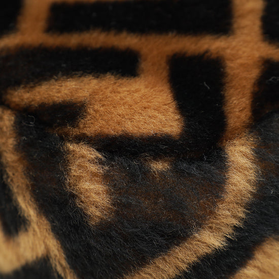 Load image into Gallery viewer, Fendi Brown FF Baguette Mini Sheepskin Fur Shoulder Bag
