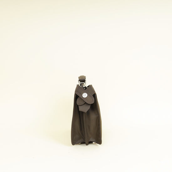 Fendi Ebene Sunflower Mini Peekaboo I SEE U Satchel Bag