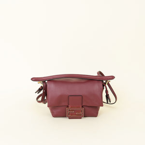 Fendi Burgundy Mama Baguette Small Bag