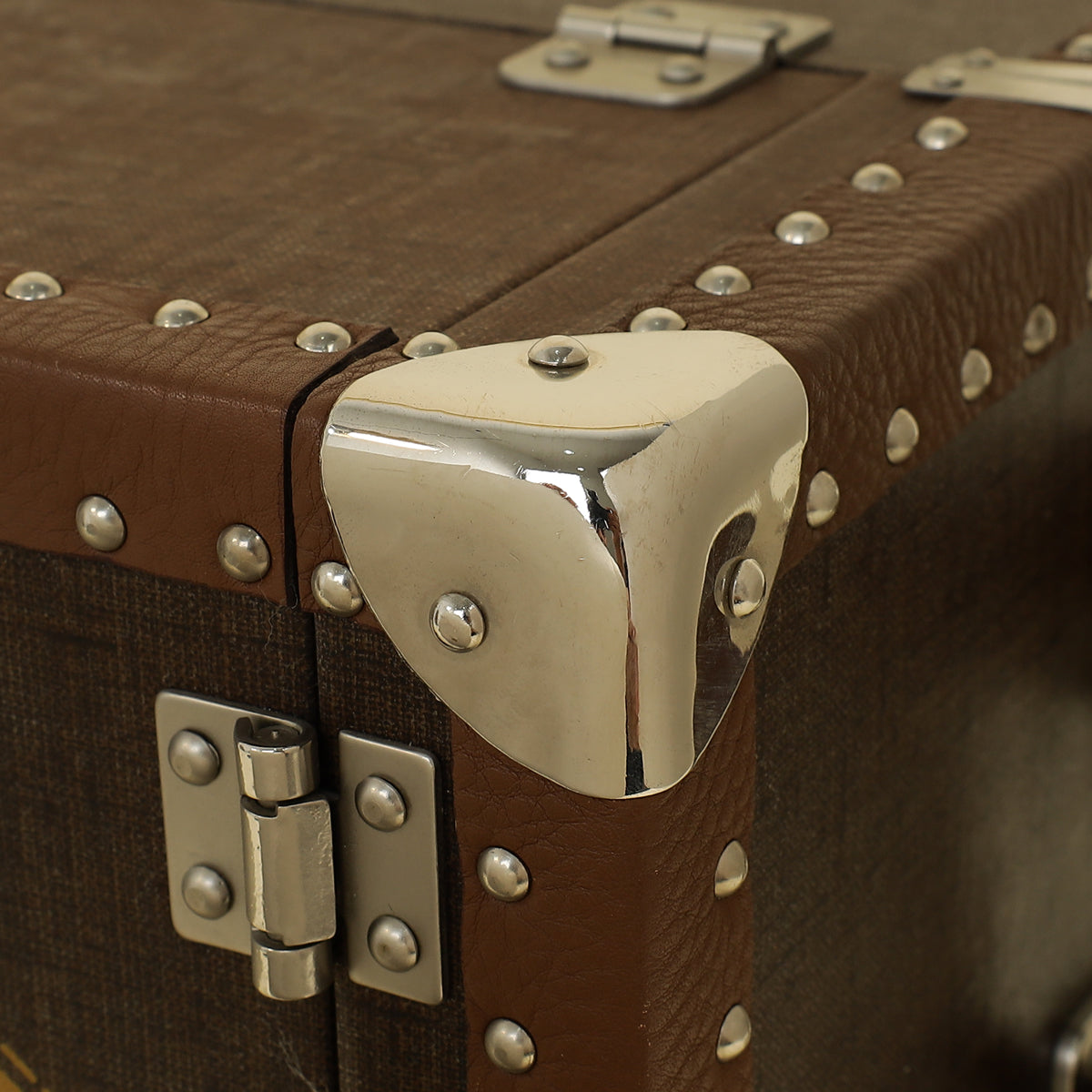 Fendi Brown Vintage Selleria Jewelry Holder Trunk Case