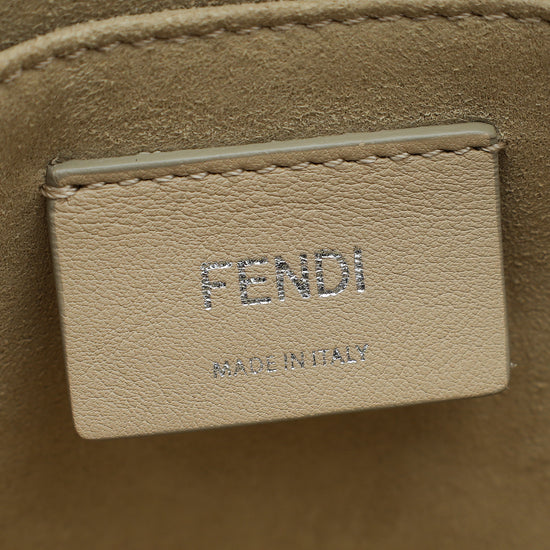 Fendi Old Rose Kan I Scalloped Medium Shoulder Bag