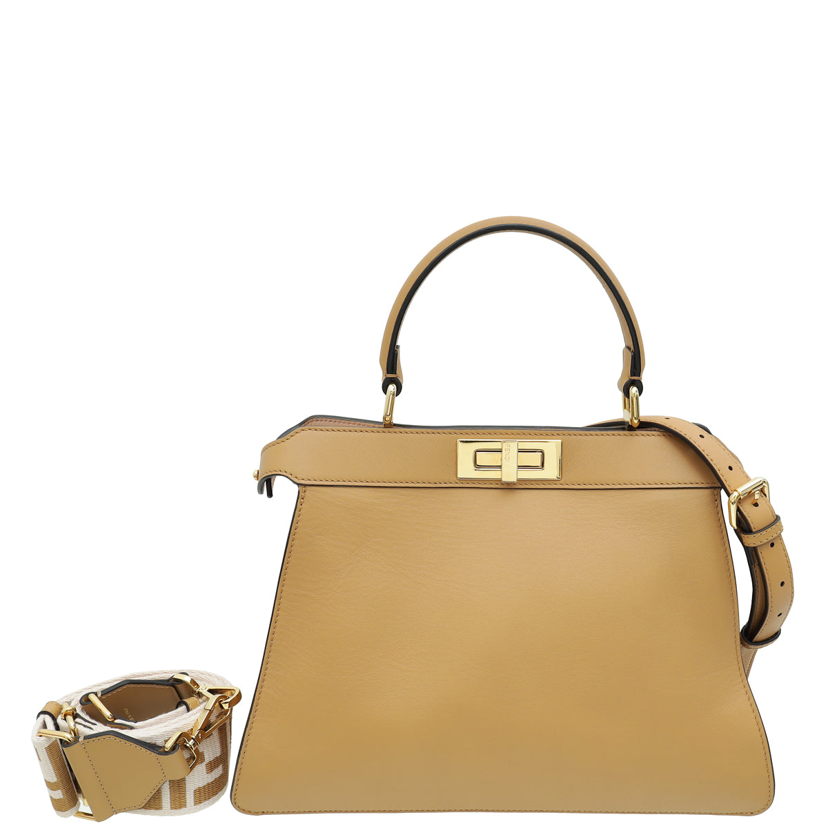 Fendi Caramel ISeeU Peekaboo Medium Bag