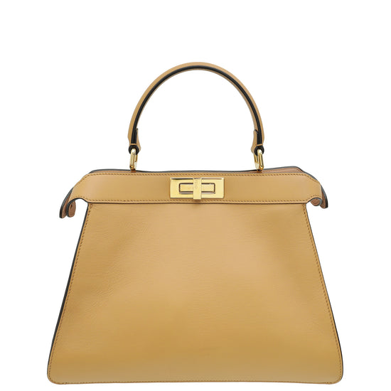 Fendi Caramel ISeeU Peekaboo Medium Bag