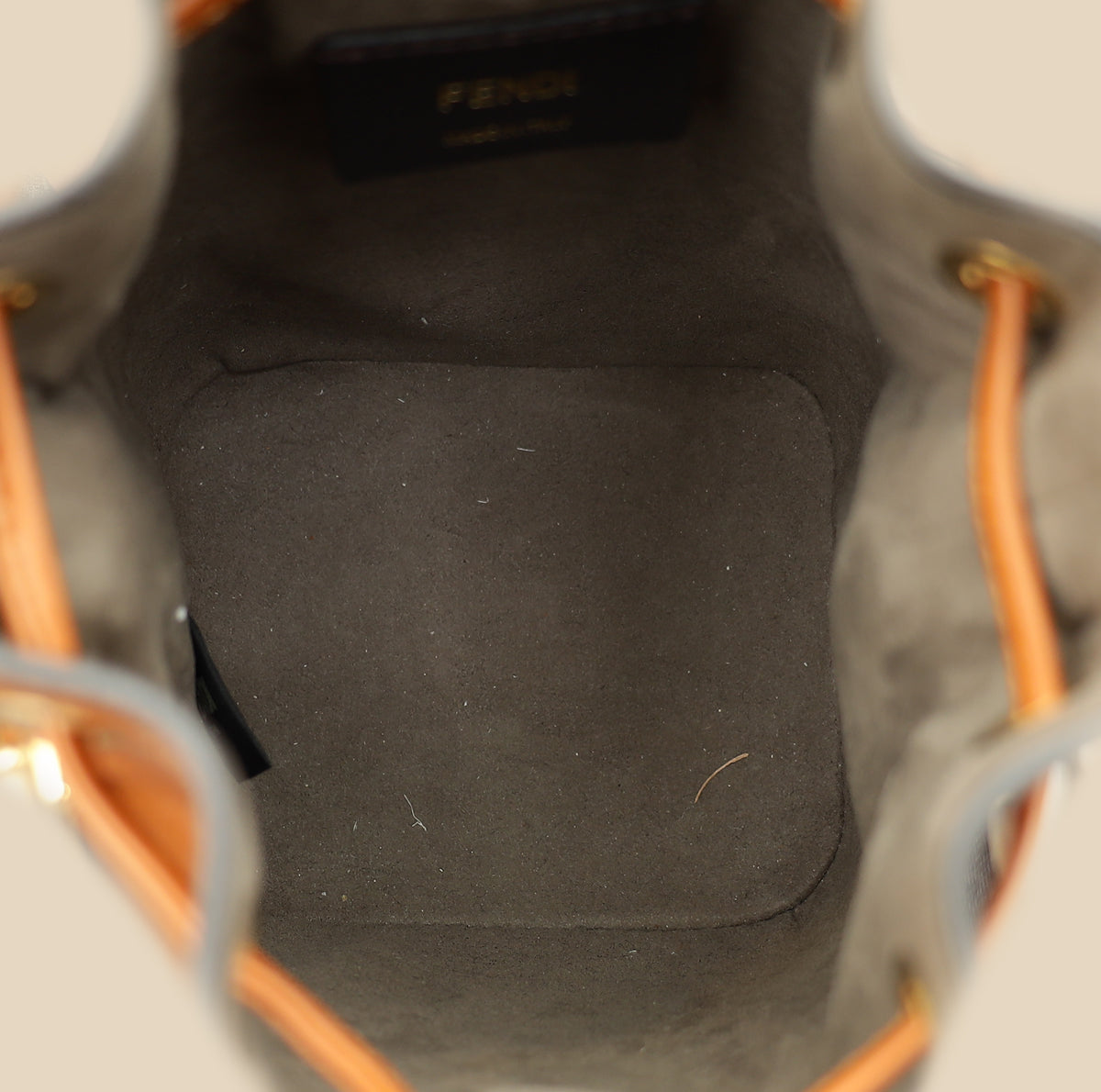 Fendi Brown Logo Mini Leather Mon Tresor Bag-Fendi-THE CLOSET