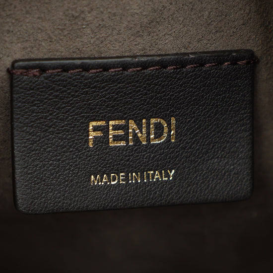 Fendi Brown Logo Mini Leather Mon Tresor Bag-Fendi-THE CLOSET