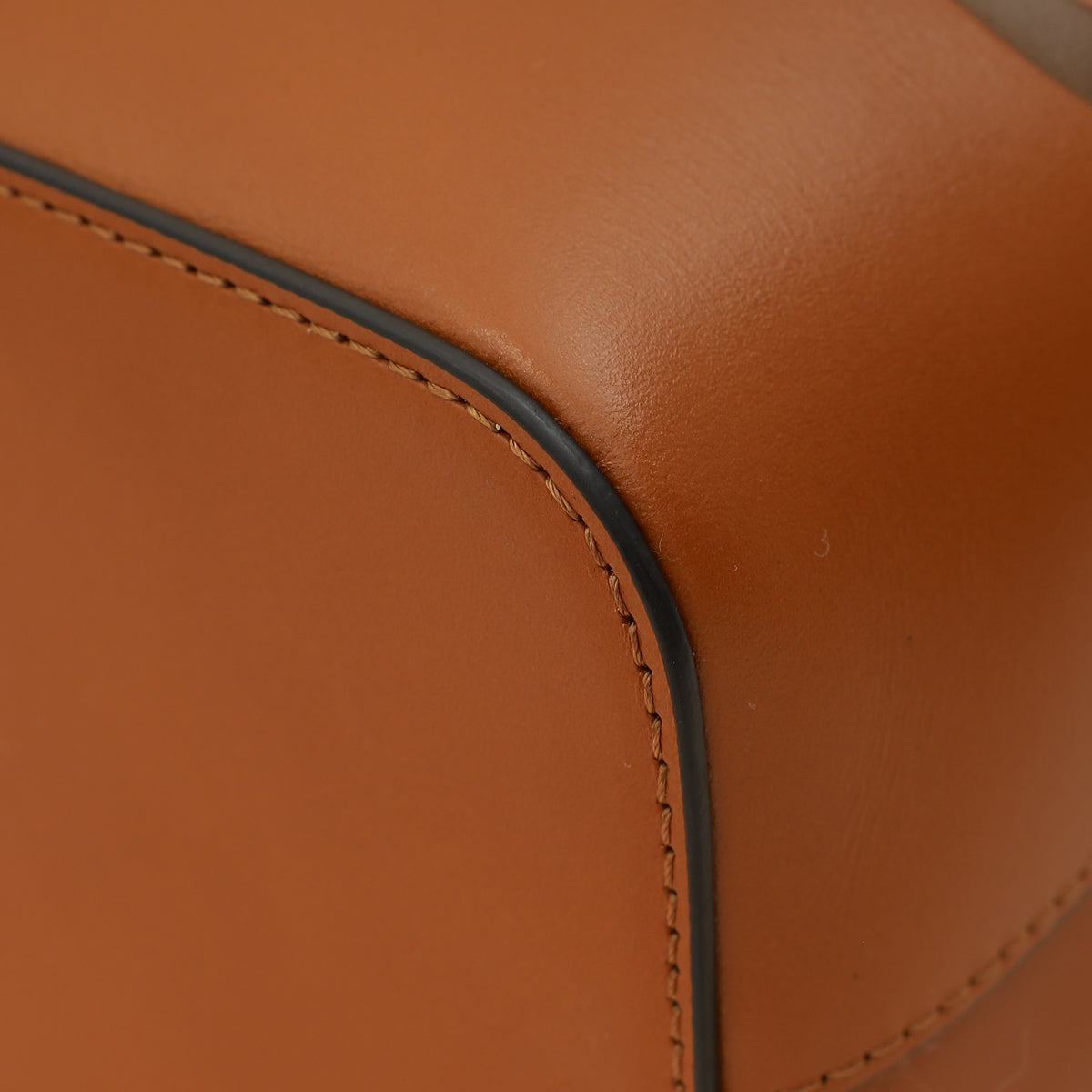 Fendi Brown Logo Mini Leather Mon Tresor Bag-Fendi-THE CLOSET