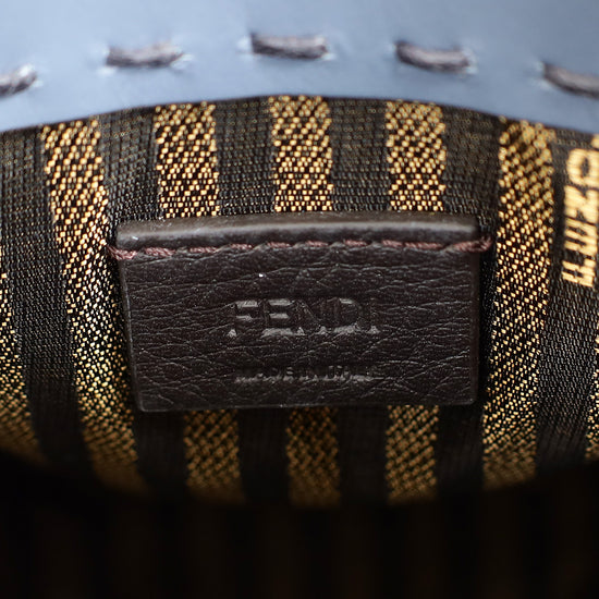 Fendi Dark Blue Mini Sunshine Shopper Bag-Fendi-THE CLOSET